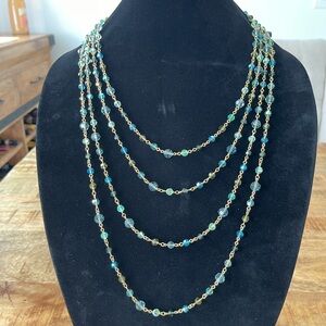 Elegant Multi-Strand Beaded Necklace